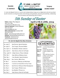 5th Sunday of Easter
