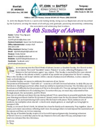 3rd Sunday of Advent