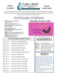 3rd Sunday of Advent