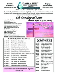 4th Sunday of Lent