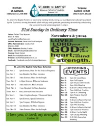 31st Sunday in Ordinary Time