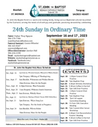 24th Sunday in OT